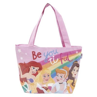 Disney Princess Be-You-Ti-Ful Kids Zip-Up Summer Beach Tote Bag