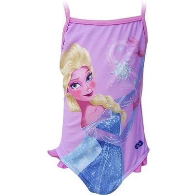 Disney Princess Frozen Elsa  One Piece Girls Swimsuit Pink 2-6 years