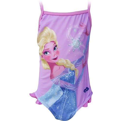Disney Princess Frozen Elsa  One Piece Girls Swimsuit Pink 2-6 years