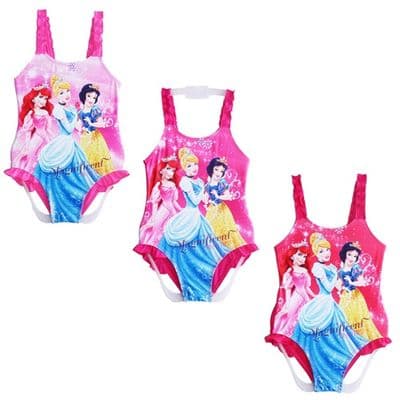Disney Princess Girls Swimsuit  Kids Swimwear 2-7 years