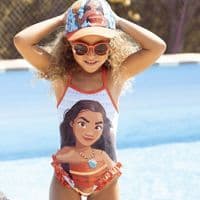 Disney Princess Moana Girls One Piece Swimming Costume – Ages 2–7