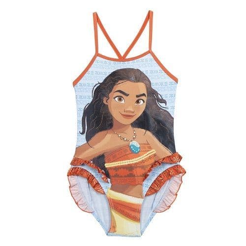 Disney Princess Moana Girls One Piece Swimming Costume – Ages 2–7
