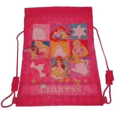 Disney Princess Pink Kids Girls PE Trainer Gym  Bag