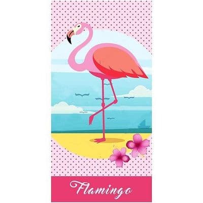Flamingo Kids Beach Towel Cotton Pool & Holiday 70 x 140cm