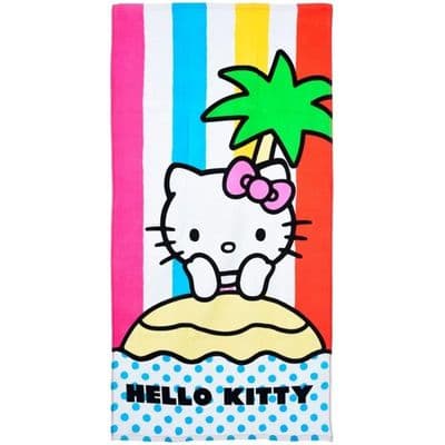 Hello Kitty Kids Official Beach Towel  Cotton Beach & Pool Holiday Towel