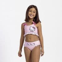 Hello Kitty Pink Bikini Girls Swimming Costume | 2-3 yrs to 6-7 yrs Swimwear