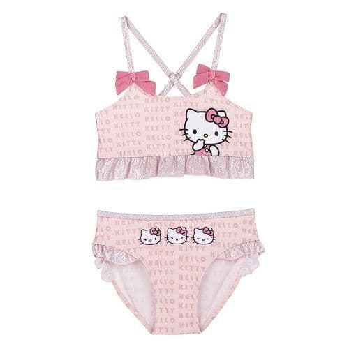 Hello Kitty Pink Bikini Girls Swimming Costume | 2-3 yrs to 6-7 yrs Swimwear
