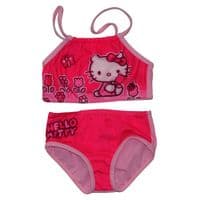 Hello Kitty Pink Girls Bikini Swimwear  2-6 yrs