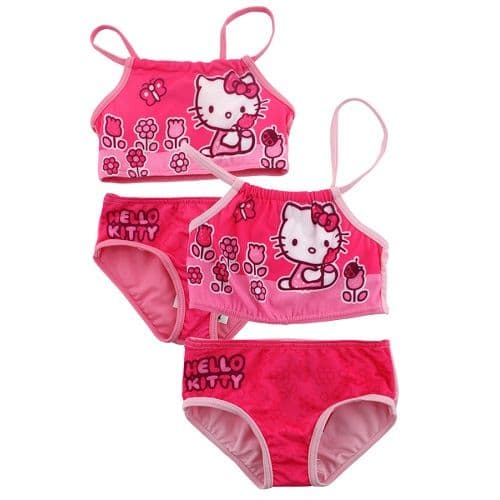 Hello Kitty Pink Girls Bikini Swimwear  2-6 yrs