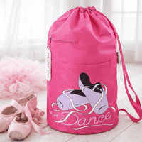 Kaboodle Girls Dance Bag  Pink Ballet Drawstring Kit Bag for Dance Class & Sports