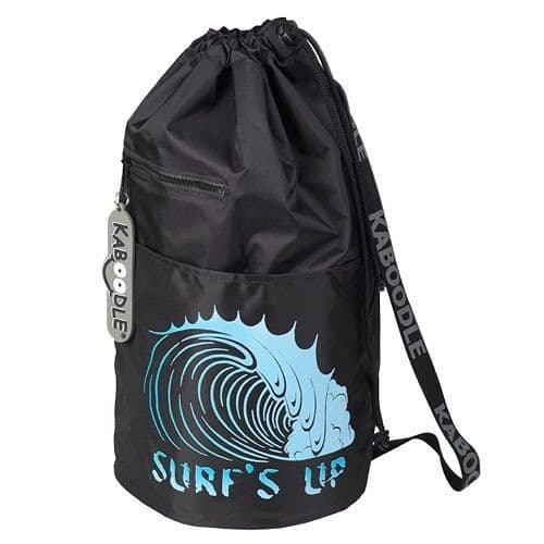 Kaboodle Kids Swim Bag Drawstring Swimming Bag for School & Pool  Surf's Up Blue