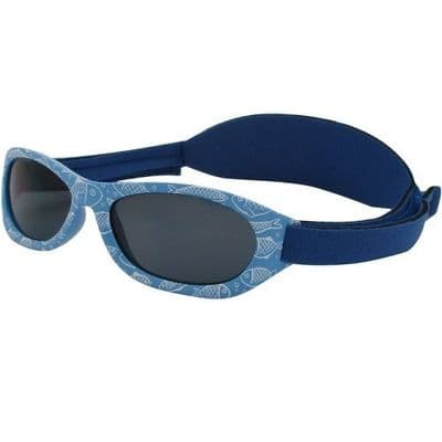 Kiddus Baby Sunglasses UV400 Blue Fish Category 3 Sun Protection 0-2 Years