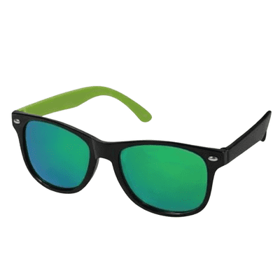Kiddus Junior Kids Polarized Sunglasses UV400 Black & Green Sun Protection  6-12 years