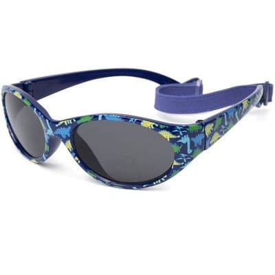 Kiddus Kids Comfort Sunglasses UV400 Dinos Blue  Sun Protection 2-6 Years