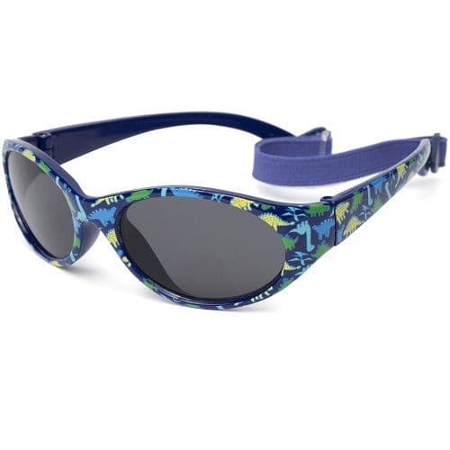 Kiddus Kids Comfort Sunglasses UV400 Dinos Blue  Sun Protection 2-6 Years