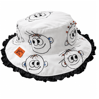 Kids  Smile  Bucket Sun Hat Cotton 3-6 Years