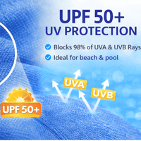 Kidz Swimmers Baby Boys UPF 50+ Sun Protection Legionnaire Hat Blue 3–24m