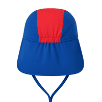 Kidz Swimmers Baby Boys UPF 50+ Sun Protection Legionnaire Hat Red/Blue 3–24m