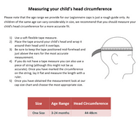 Kidz Swimmers Baby Boys UPF 50+ Sun Protection Legionnaire Hat Red/Blue 3–24m