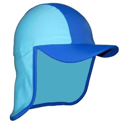 Kidz Swimmers Baby Boys UV Legionnaire Cap UPF 50+ Blue | Sun Protection Hat 3–24 Months
