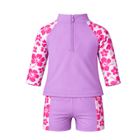 Kidz Swimmers Baby Girls Unicorn UV Rash Vest & Shorts Set | UPF 50+ Swimwear