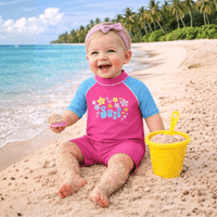 Kidz Swimmers Baby Girls UV Surf Sunsuit | UPF 50+ Sun Protection Swimwear