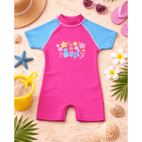 Kidz Swimmers Baby Girls UV Surf Sunsuit | UPF 50+ Sun Protection Swimwear