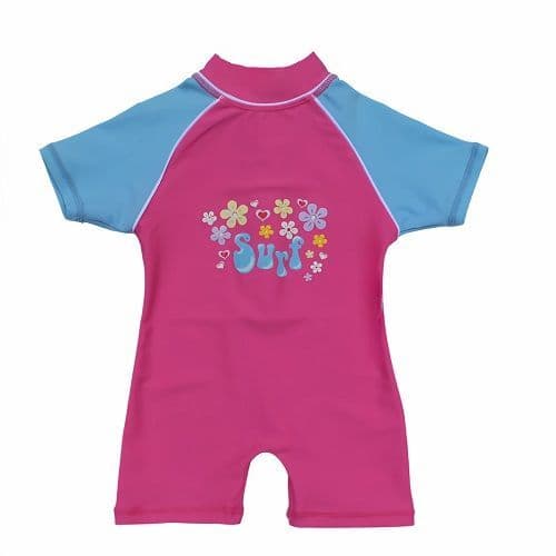 Kidz Swimmers Baby Girls UV Surf Sunsuit UPF 50+ | Sun Protection Swimwear 3–24 Months