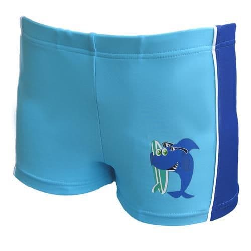Kidz Swimmers Blue Shark Swim Trunks | Boys Swimming Shorts 3-9 yrs