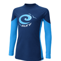 Kidz Swimmers Boys UPF 50+ Long Sleeve Rash Vest Blue Malibu 5-14yrs