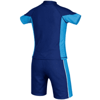 Kidz Swimmers Boys UPF 50+ Rash Vest & Swim Trunks Set Malibu Blue Ages 5-12yrs