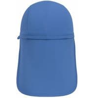 Kidz Swimmers Boys UPF 50+ Sun Protection Legionnaire Hat Indigo Blue 2-10yrs