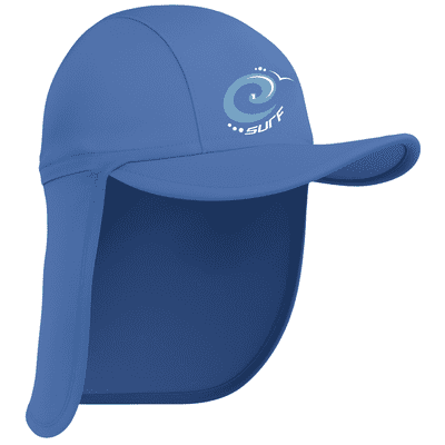 Kidz Swimmers Boys UPF 50+ Sun Protection Legionnaire Hat Indigo Blue 2-10yrs