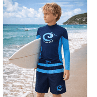 Kidz Swimmers Boys UPF 50+ Swim Shorts Estate & Malibu Blue 2-14yrs