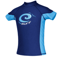 Kidz Swimmers Estate & Malibu Blue Kids Boys  Rash Vest | UPF 50+ Surf Swim Top 13–14 yrs