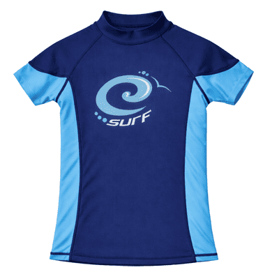 Kidz Swimmers Estate & Malibu Blue Kids Boys  Rash Vest | UPF 50+ Surf Swim Top 13–14 yrs