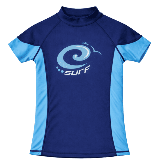 Kidz Swimmers Estate & Malibu Blue Kids Boys  Rash Vest | UPF 50+ Surf Swim Top 13–14 yrs