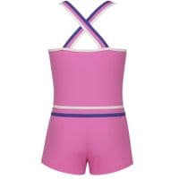 Kidz Swimmers Girls Boyleg Swimming Costume – Fuchsia Pink Longer Fit 7–13yrs