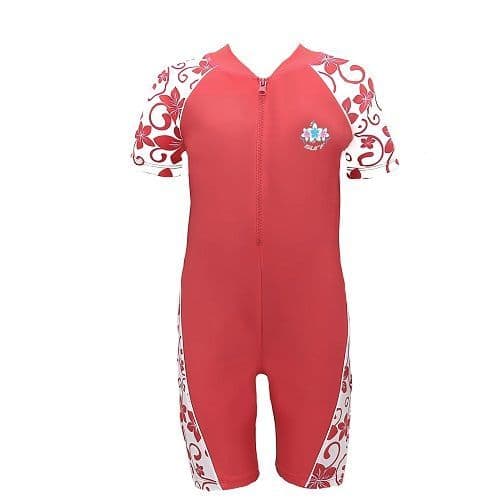 Kidz Swimmers Girls Camellia Rose UPF 50+ Sunsuit – UV Sun Protection Swimwear