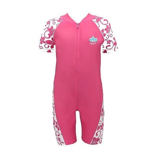 Kidz Swimmers Girls Fandango Pink UPF 50+ Sunsuit – UV Sun Protection Swimwear