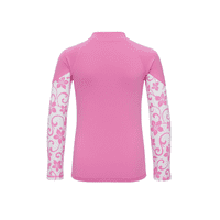 Kidz Swimmers Girls UPF 50+ Long Sleeve Swim Top Fuchsia Pink 3-14yrs