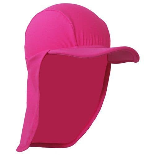 Kidz Swimmers Girls UPF 50+ Sun Protection Legionnaire Hat Fandango Pink 2–10yrs