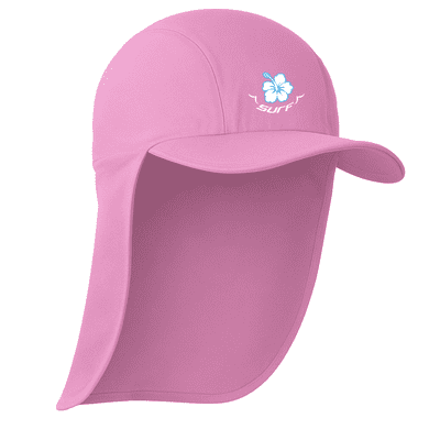 Kidz Swimmers Girls UPF 50+ Sun Protection Legionnaire Hat Fuchsia Pink 6m-10yrs