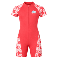 Kidz Swimmers Girls UPF 50+ Sunsuit  Camellia Rose UV One-Piece 2-8yrs