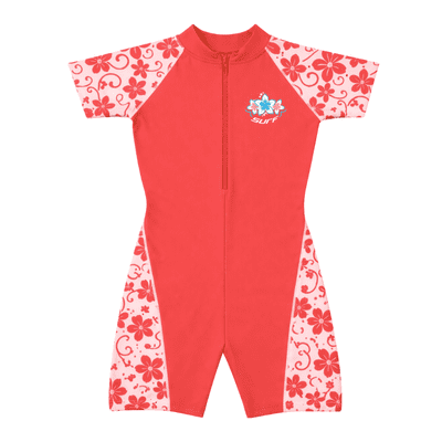 Kidz Swimmers Girls UPF 50+ Sunsuit  Camellia Rose UV One-Piece 2-8yrs