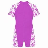 Kidz Swimmers Girls UPF 50+ Sunsuit Orchid Purple UV One-Piece 2-8yrs