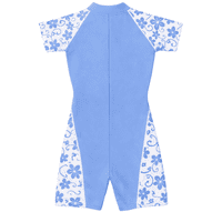 Kidz Swimmers Girls UPF 50+ Sunsuit Placid Blue UV One-Piece Swimwear 3-8yrs