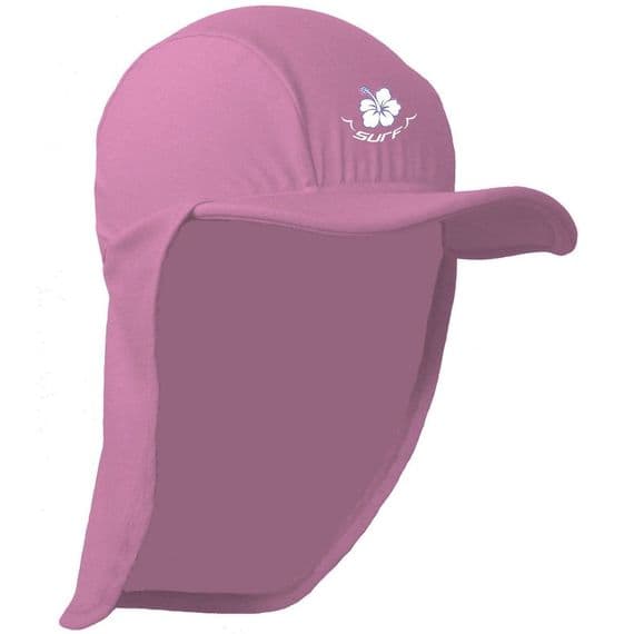 Kidz Swimmers Girls UV Legionnaire Cap UPF 50+ Fuchsia Pink | Sun Protection Hat 2–10 Years