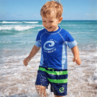 Kidz Swimmers Indigo Blue Kids Rash Vest | UPF 50+ UV Surf Swim Top 2–10 yrs