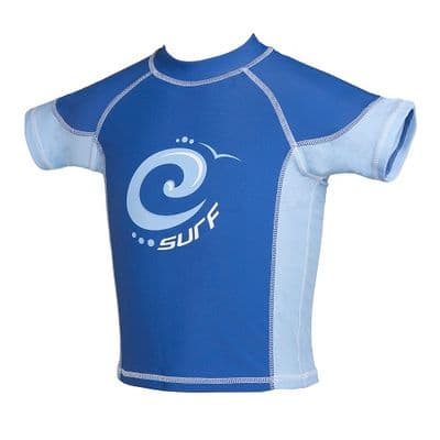Kidz Swimmers Indigo Blue Rash Vest | UPF 50+ UV Surf Swim Top 2–3 to 9–10 yrs
